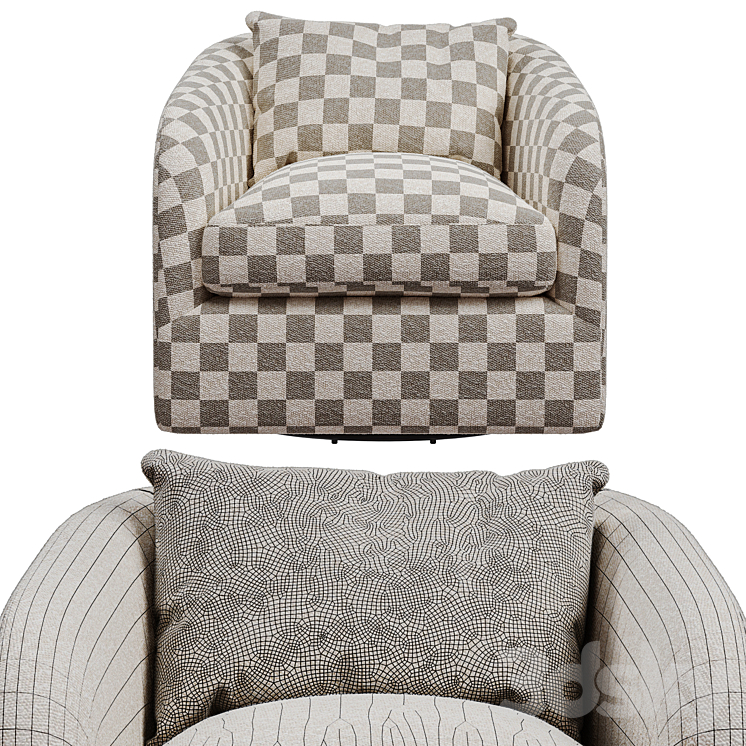 Four hands topanga swivel chair store