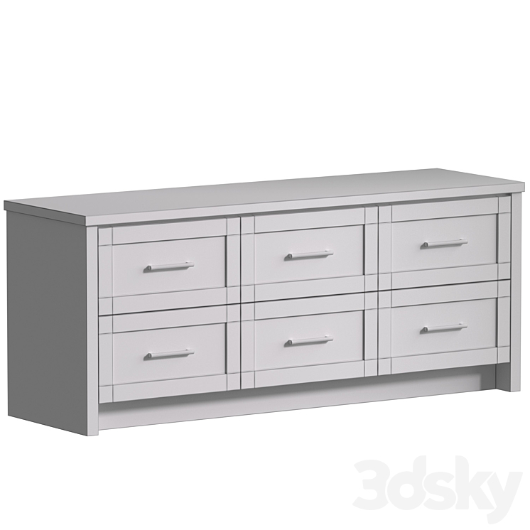 Hemnes grey clearance chest of drawers
