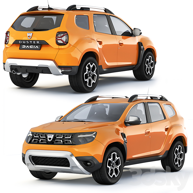 Dacia Crossover SUV 3D Models for Download 