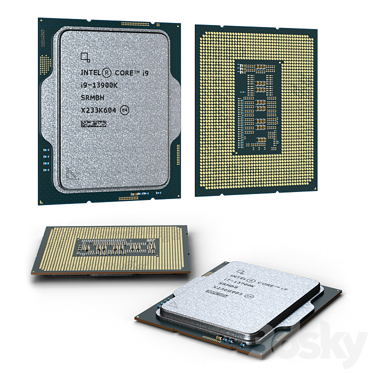 Intel Core 13th Gen - PC & other electronics - 3D model