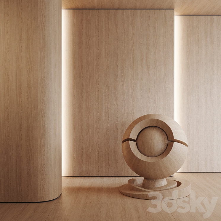 Material Wood Egger Oak Orleans Sand Beige - Wood - 3D model