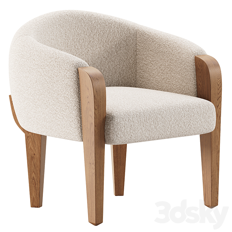 Schooley faux shop shearling barrel chair