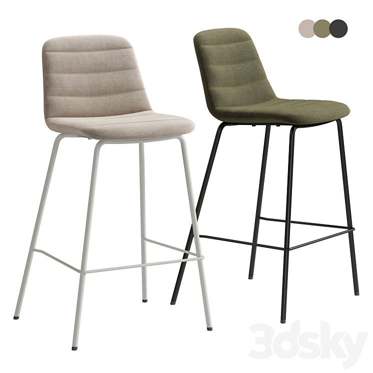 Zunilda Bar stool . Kave Home Chair 3D model