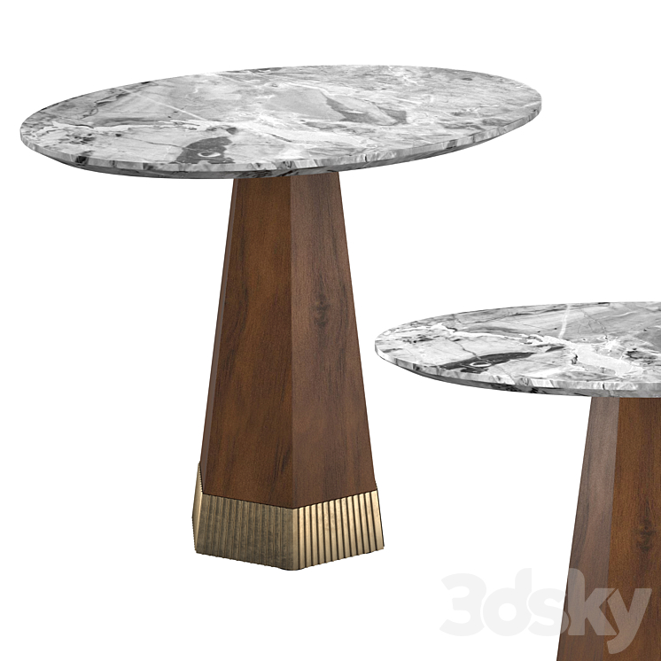 OVAL PEDESTAL TABLE - Table - 3D model