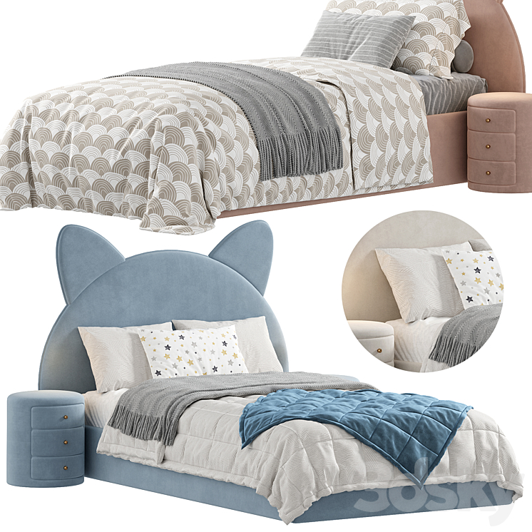 Детская кровать КИТТИ - Bed - 3D model
