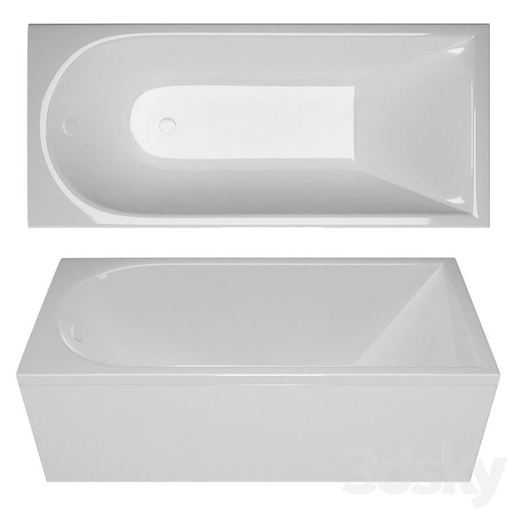 TONI ARTI Kaitarain PL matte - Bathtub - 3D model