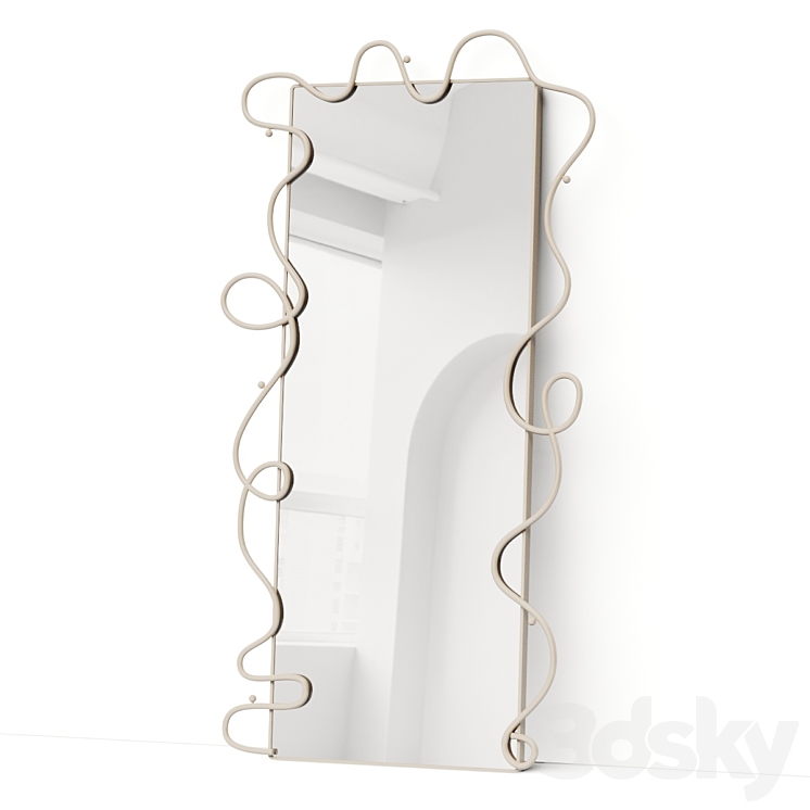 McMullin & Co Linea Floor Mirror Mirror 3D model