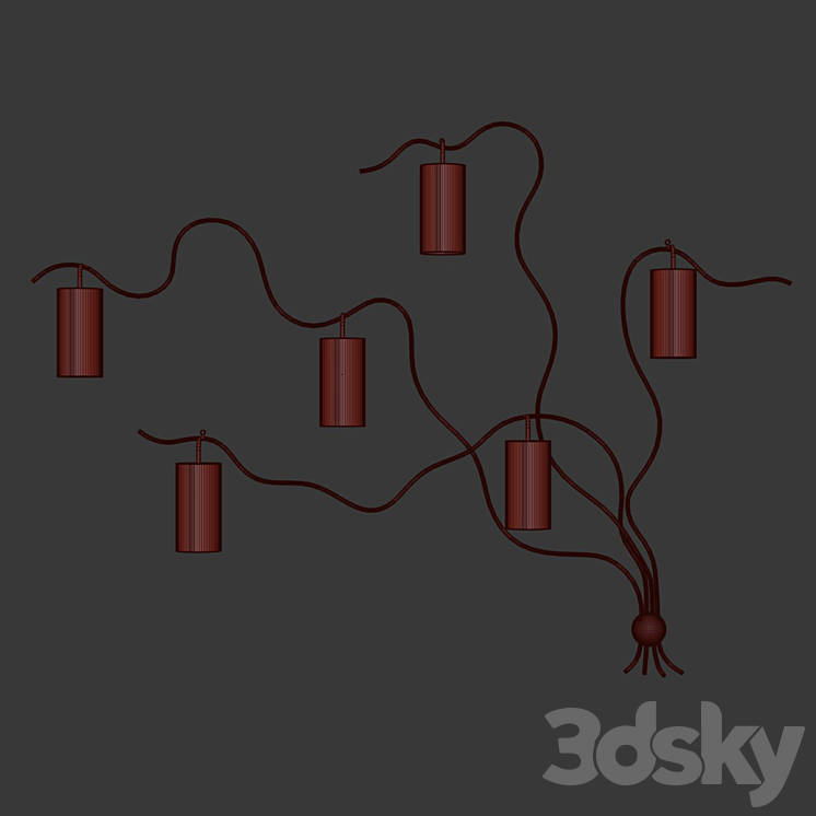 Wall shop light 3dsky