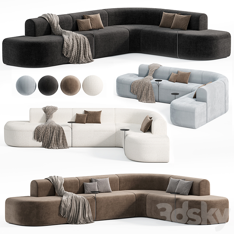 Artiko modular sofa by MDD 3 - Sofa - 3D model