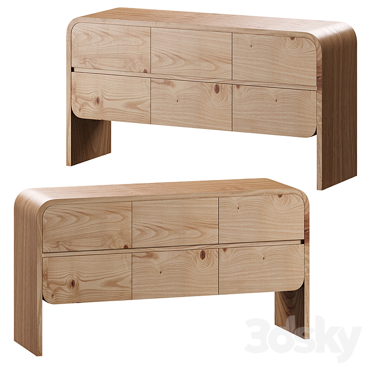 Cortez natural floating deals dresser