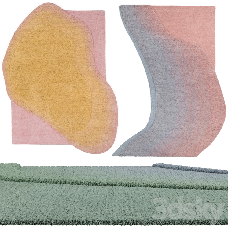 3 Carpets CC TAPIS TIDAL COLLECTION Carpets 3D model