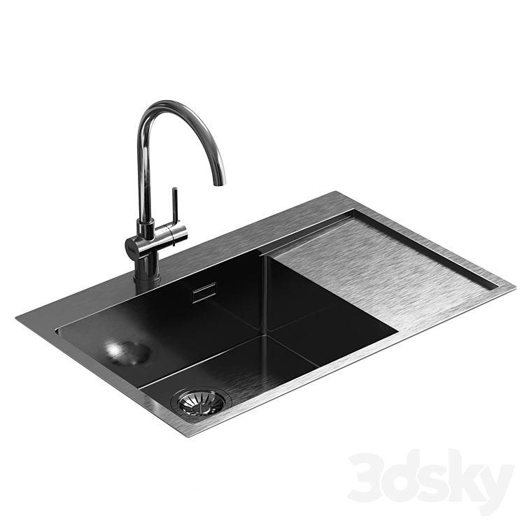 Kitchen sink IDDIS Haze HAZ78SLi77 L - Sink - 3D model