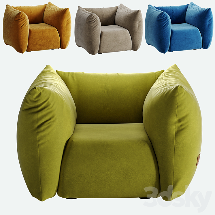 CUSHY Armchair By ETRO Home Interiors Arm chair 3D model