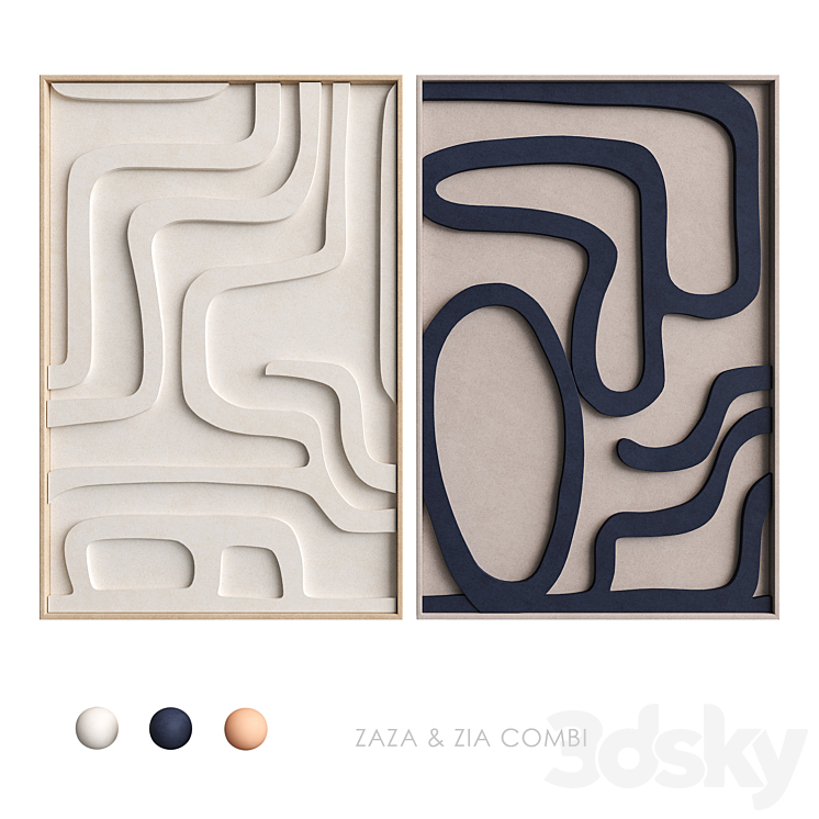 ZAZA ZIA COMBI Relief NG31 Frame 3D model