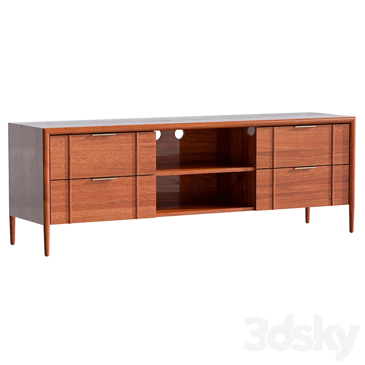 Quincy Media Console Sideboard & Chest of drawer 3D model
