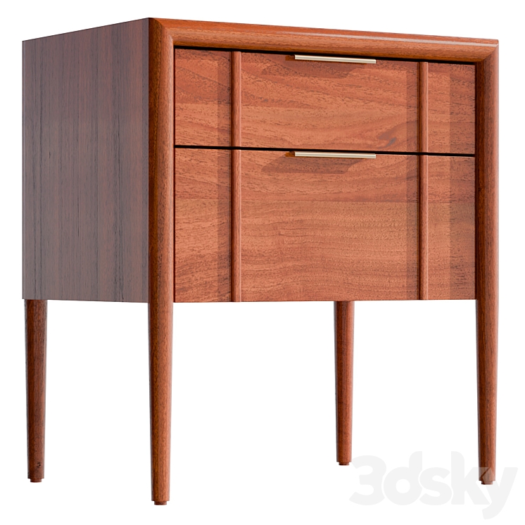 Quincy Charging Nightstand Sideboard & Chest of drawer 3D model