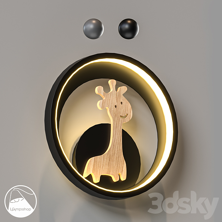 LampsShop.ru B4462 Sconce Tall Friend Wall light 3D model