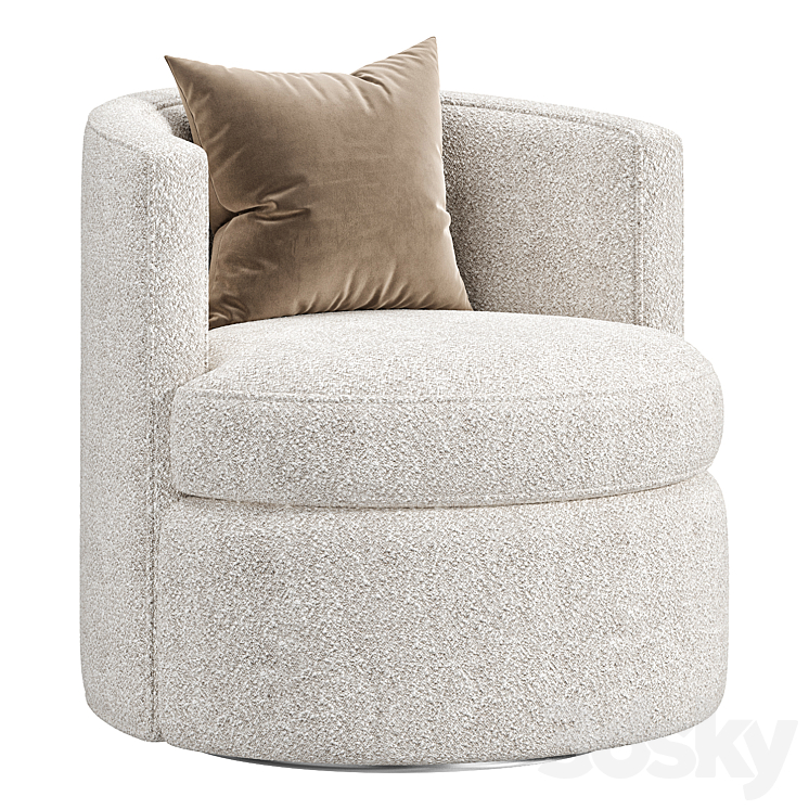 Fluer Swivel Chair by horchow Arm chair 3D model