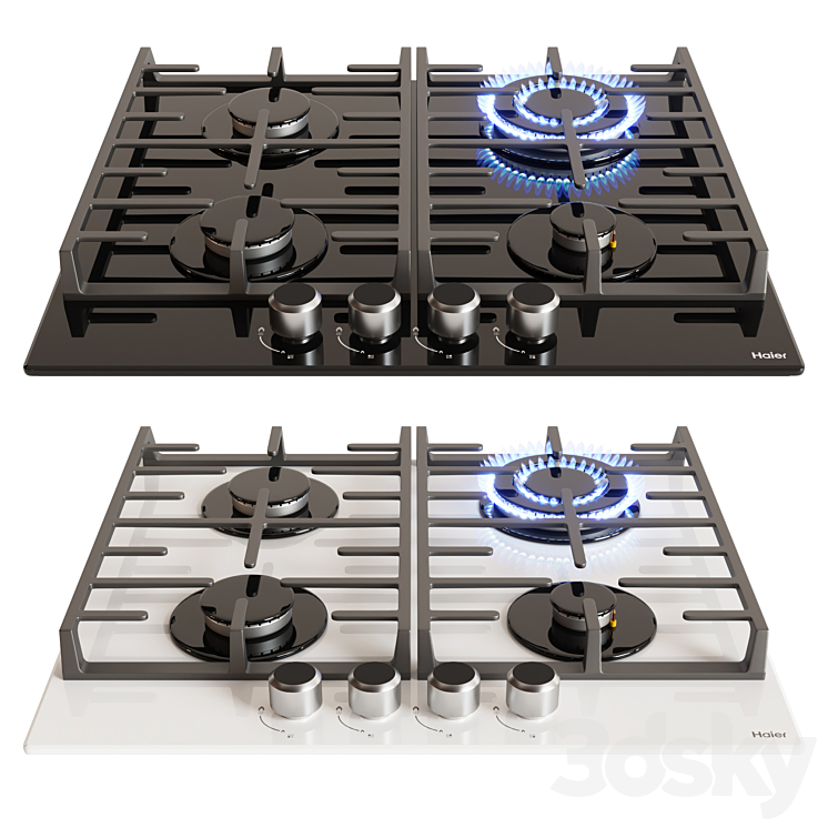 HAIER HHX-G64CWW HHX-G64CWB - Kitchen appliance - 3D model