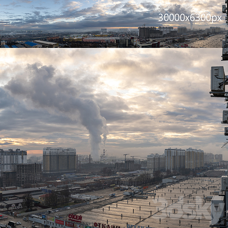 Panorama of the center of Krasnodar. 30k - Panorama - 3D model