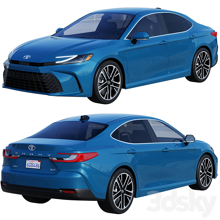 Toyota Camry Hybrid XLE 2025 - Transport - 3D model