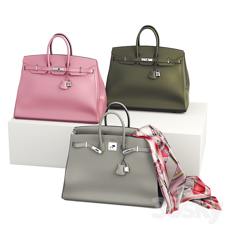Hermes birkin bag - Other decorative objects - 3D model