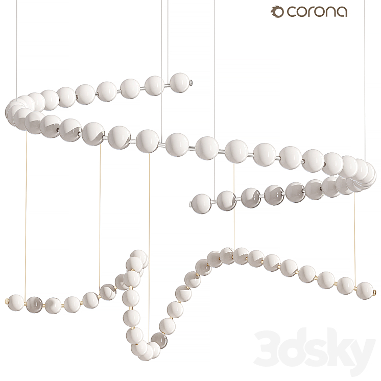 Akoya Light by Alora, Pendant lamp - Pendant light - 3D model
