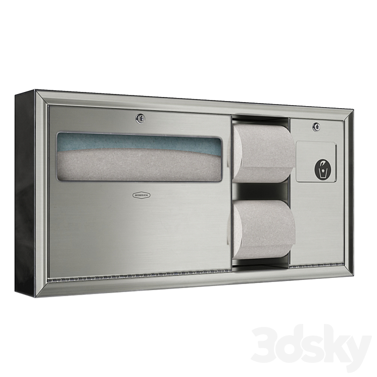 Bobrick Toilet Tissue Dispenser Bathroom accessories 3D model