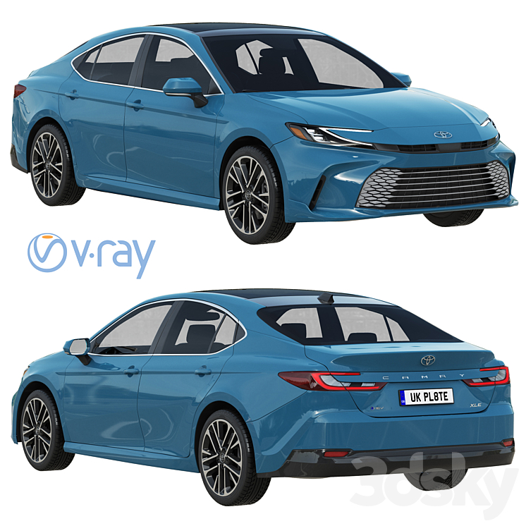 Toyota Camry XLE 2025 - Transport - 3D model