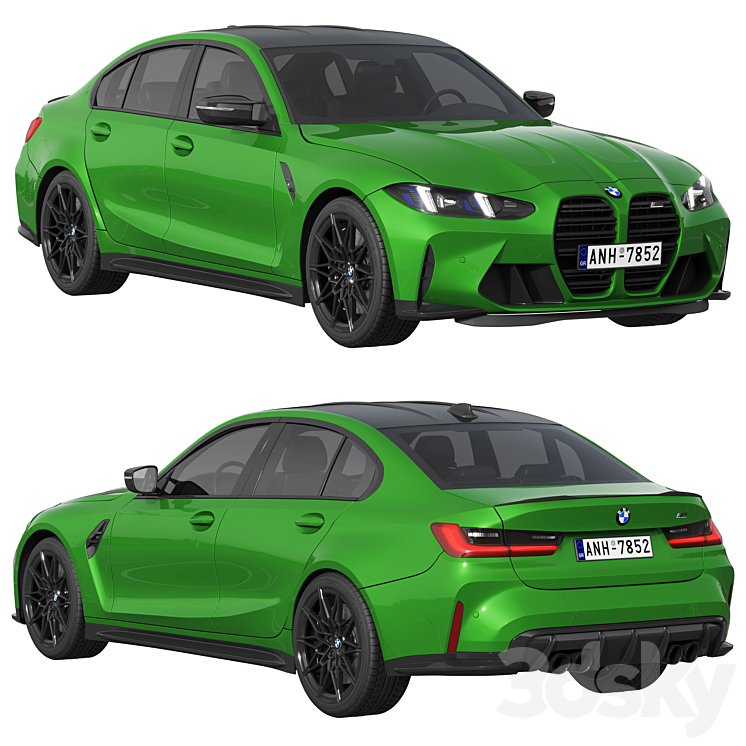 BMW M3 Sedan 2025 - Transport - 3D model