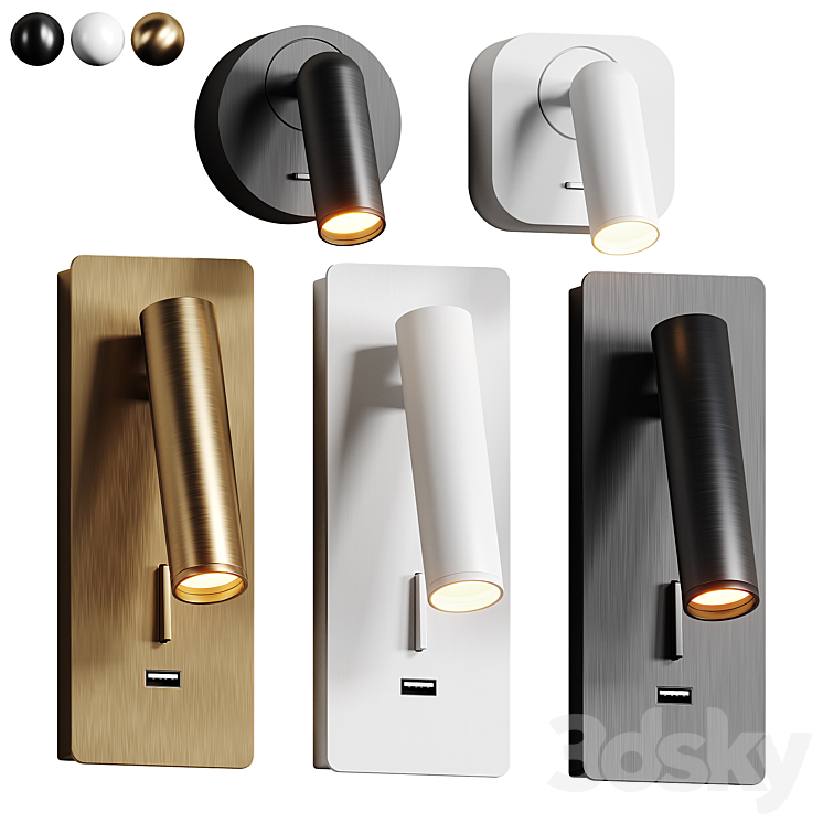 Maytoni Mirax Wall Lamps Collection - Wall light - 3D model