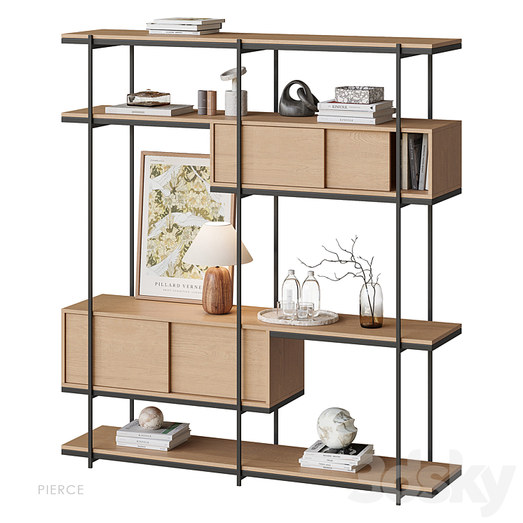 Shelf NG14 Pierce West Elm Rack 3D model