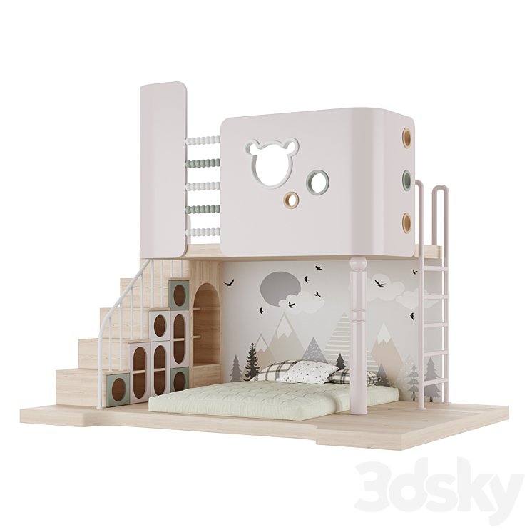 Childrens furniture set 43 Miscellaneous 3D model