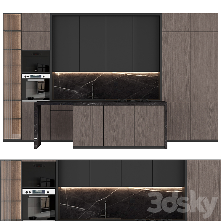 Modern Kitchen Kitchen 3D model