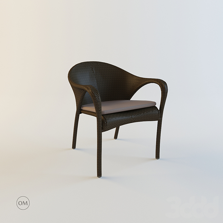 Dedon Tango / Armchair Стулья 3D модель