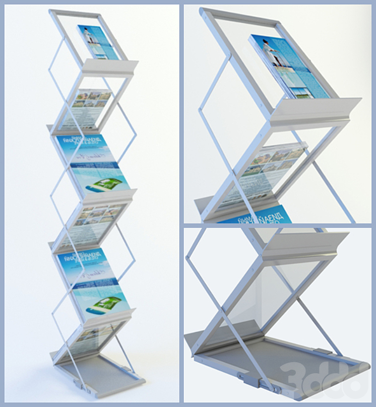 Modeling stand. Буклетница 3д модель. Буклетница 3d модель. Портативная буклетница складная. Буклетница напольная складная.