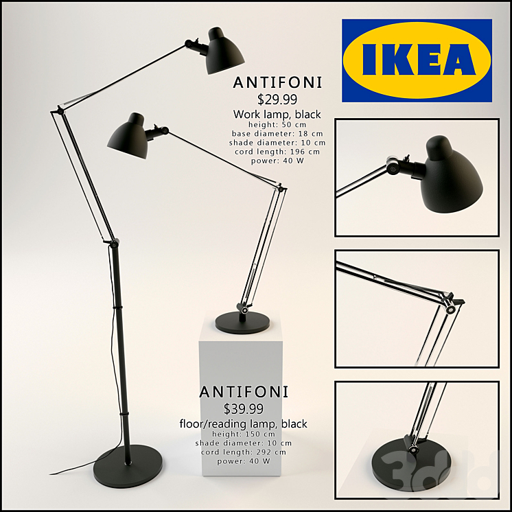 Ikea antifoni floor best sale lamp