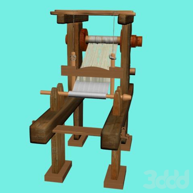 ткатский станок 19век - Разное - 3D модель