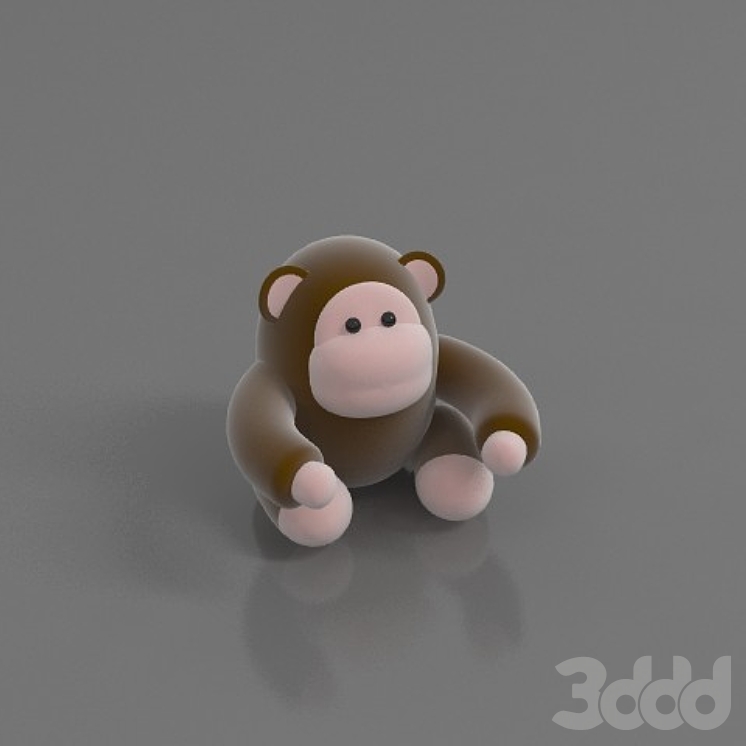 Игрушечная обезьяна - Игрушки - 3D модель