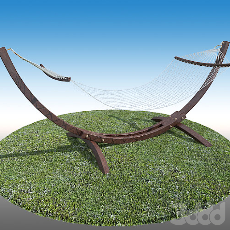 Гамак на каркасе - Разное - 3D модель