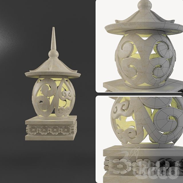 Садовый фонарь - Уличный - 3D модель