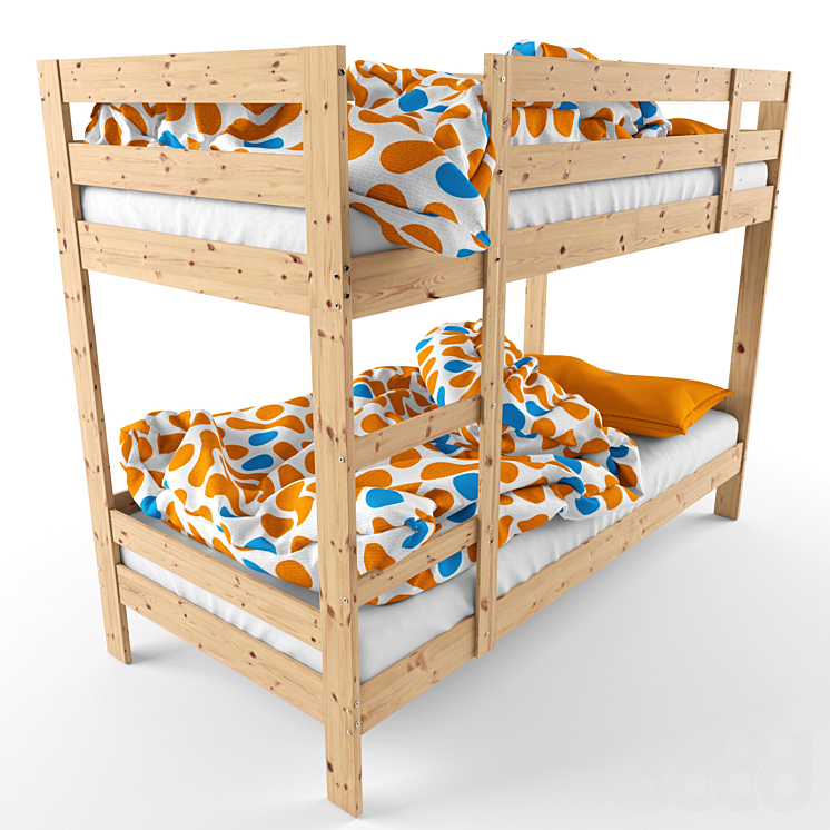 Ikea Mydal Bed 3D