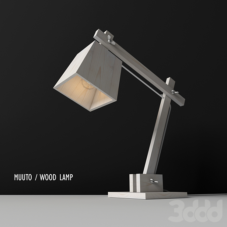 Wood lamp 3D