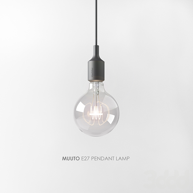 MUUTO E27 Pendant Lamp 3D