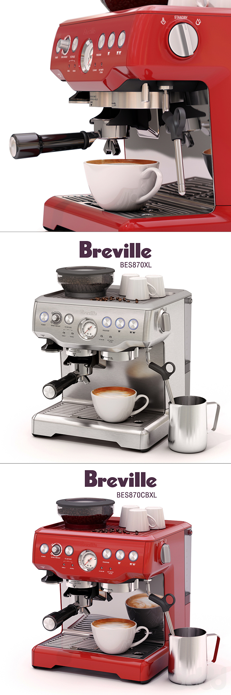 Breville bes870cbxl top