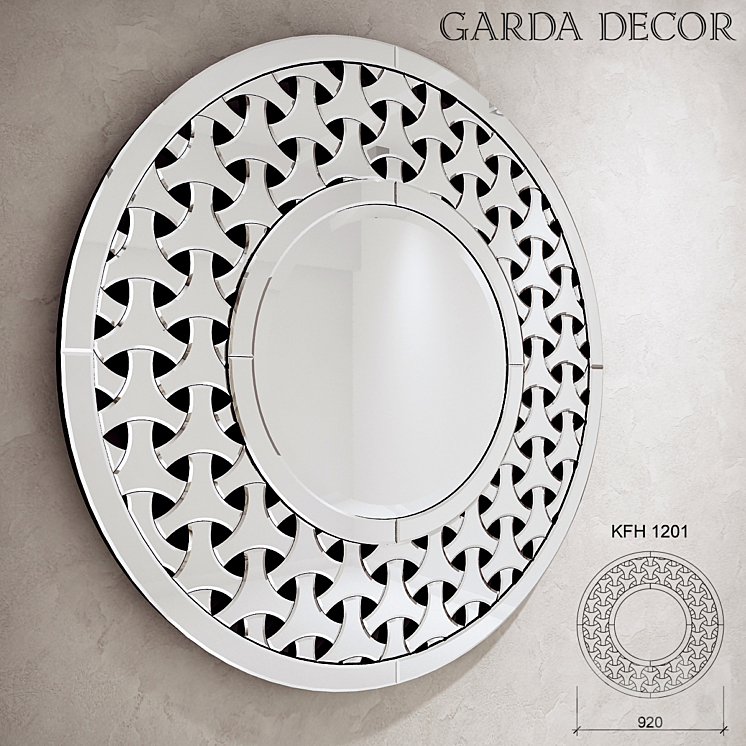 Garda Decor Зеркало KFH 1201 - Зеркала - 3D модель
