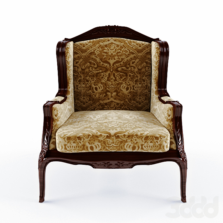 классическое кресло - Кресла - 3D модель