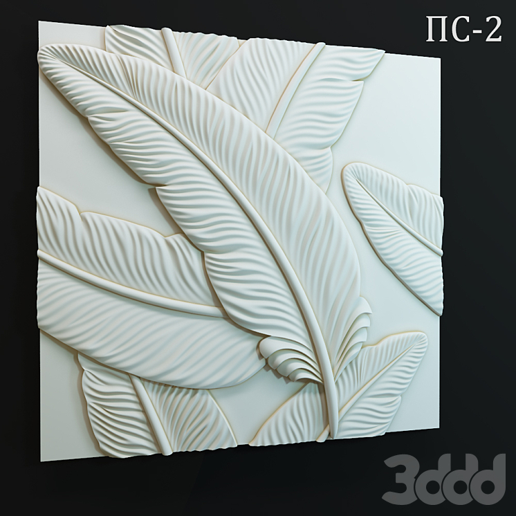 Декоративная 3D панель ПС-2 - 3D панель - 3D модель