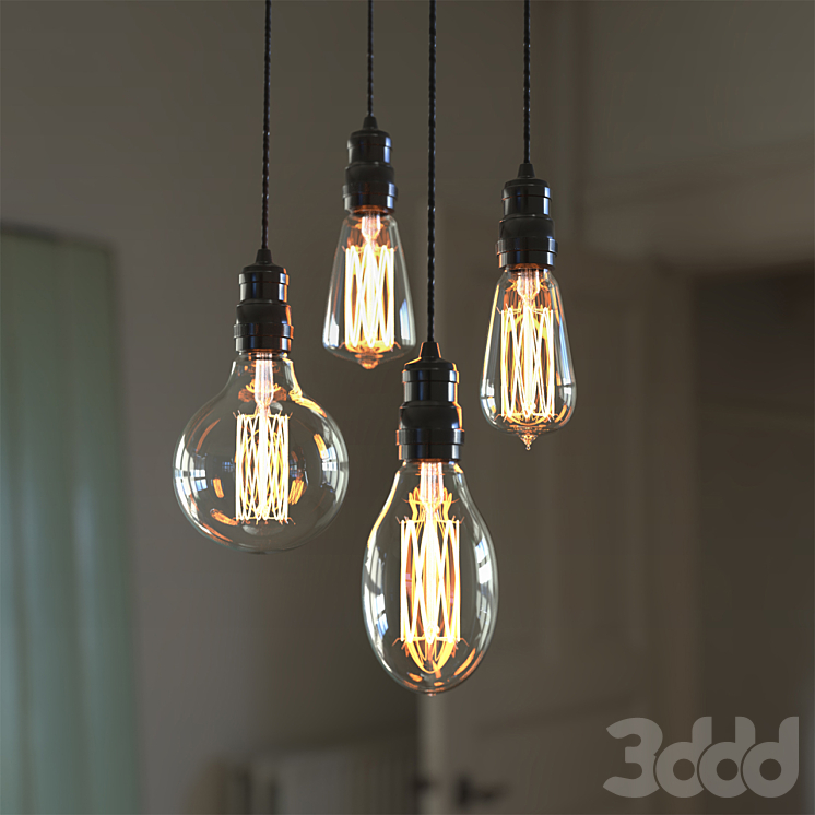 Edison lamp (Лампа Эдисона) - Подвесной - 3D модель