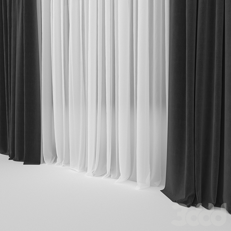 Белые Шторы И Белая Тюль фото 13